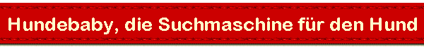 Hundebaby, die Suchmaschine f�r den Hund